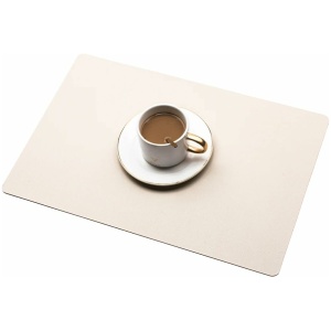 Homsef Two-Sided PU Faux Leather Placemats, 44 × 30 cm, Set of 4