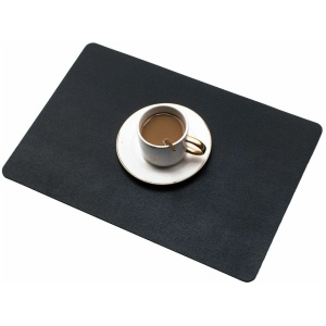 Homsef Two-Sided PU Faux Leather Placemats, 44 × 30 cm, Set of 4