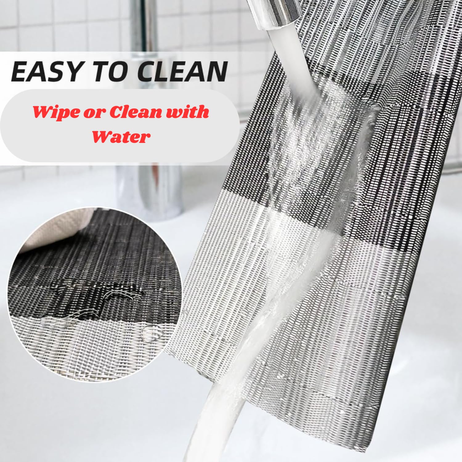 HOMSEF PVC Heat Resistant & Washable, Unique Designs Placemats for Dining Table a Set of 4pcs (Size 45x30 CM) - Image 5