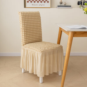 Homsef Bubble Frill Stretch Dining Chair Cover