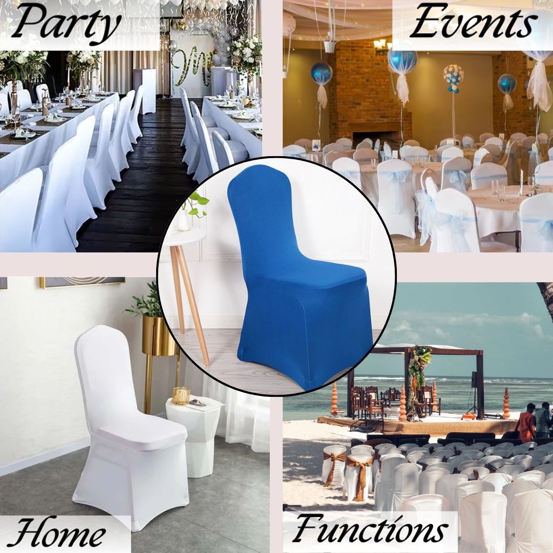 HOMSEF Stretchable Elastic Four-Ways Spandex Universal Banquet/ Marriage/ Event Chair Cover - Image 3