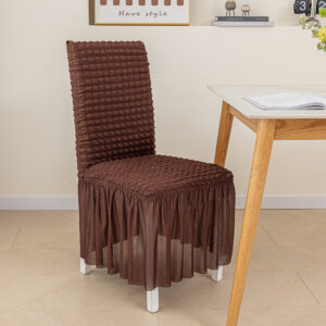 Homsef Bubble Frill Stretch Dining Chair Cover