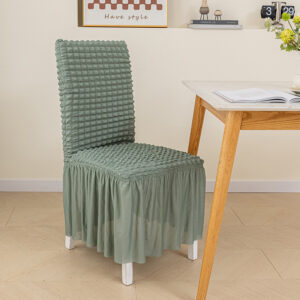 Homsef Bubble Frill Stretch Dining Chair Cover