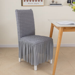 Homsef Bubble Frill Stretch Dining Chair Cover