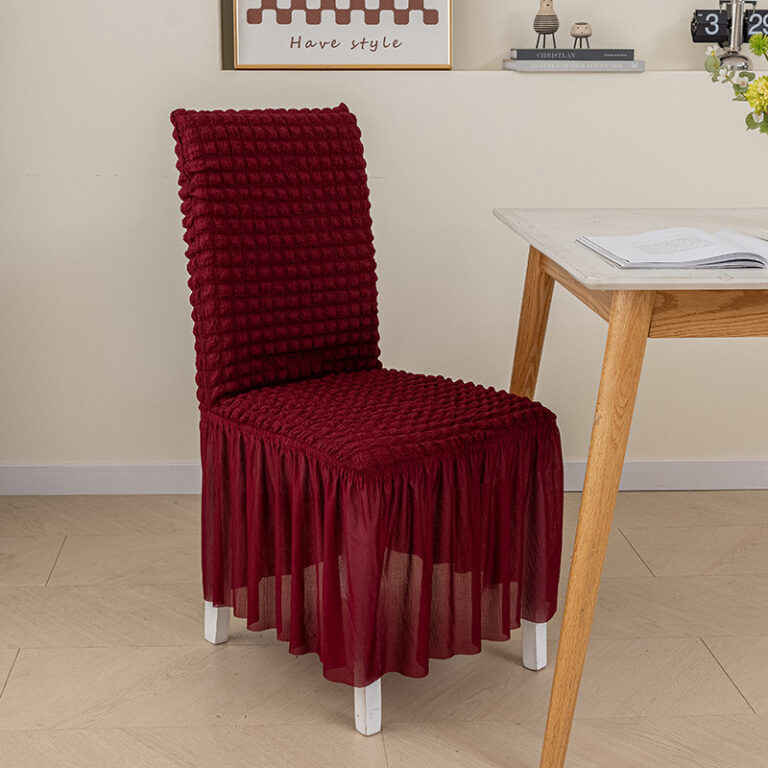 Homsef Turkish Bubble Frill Stretch Chair Cover