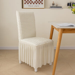 Homsef Bubble Frill Stretch Dining Chair Cover