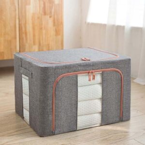 Homsef Foldable Oxford Fabric Storage Bag with Steel Frame