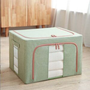 Homsef Foldable Oxford Fabric Storage Bag with Steel Frame