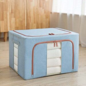 Homsef Foldable Oxford Fabric Storage Bag with Steel Frame