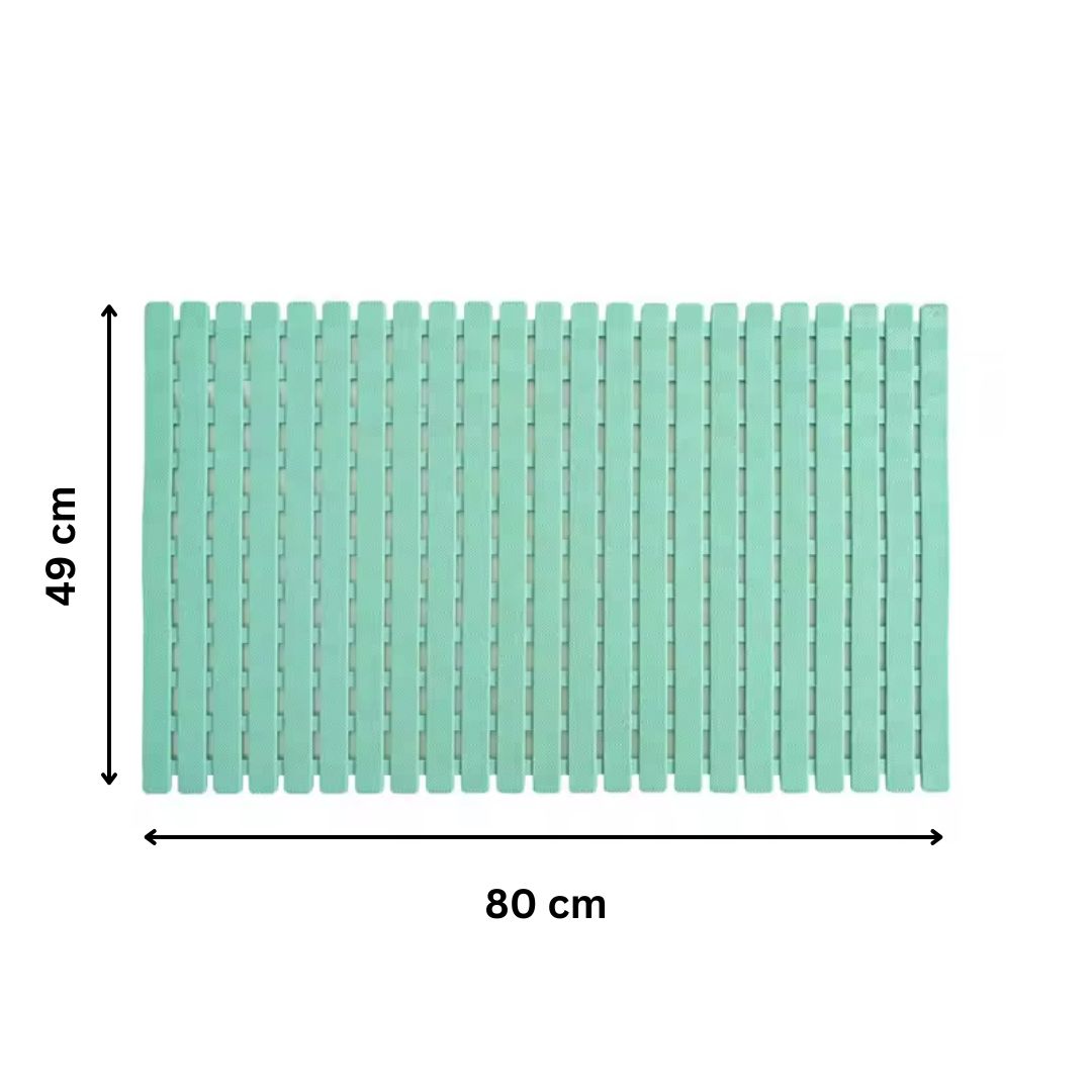 HOMSEF Lightweight PVC Non-Slip with Drain Holes Shower Floor Mat / Footmat for Bathroom or Bathtub - Image 2