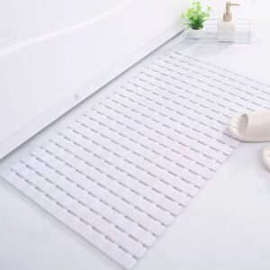 HOMSEF Lightweight PVC Non-Slip with Drain Holes Shower Floor Mat / Footmat for Bathroom or Bathtub