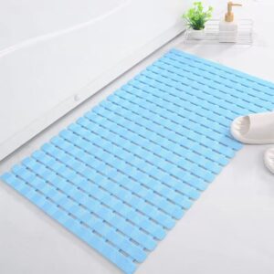 HOMSEF Lightweight PVC Non-Slip with Drain Holes Shower Floor Mat / Footmat for Bathroom or Bathtub
