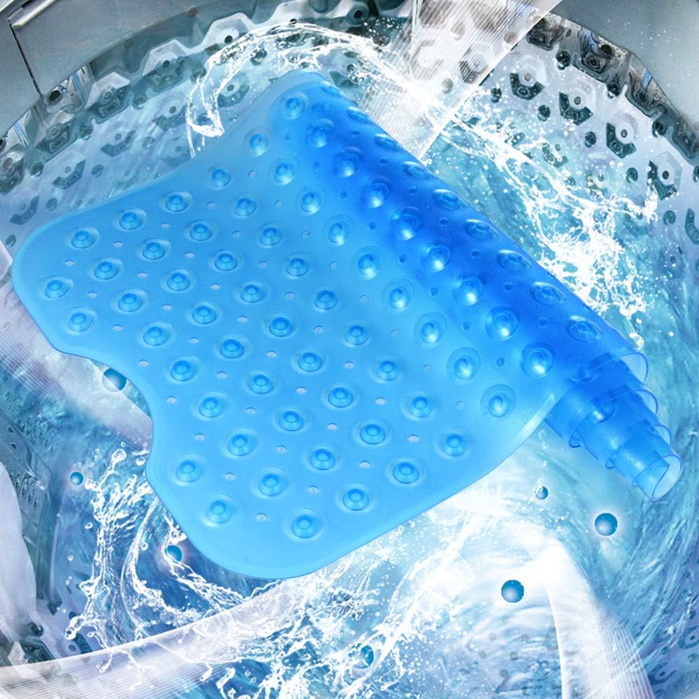 HOMSEF Non-Slip Shower Mat / Suction Cups and Drain Holes Mat for Bathtub - Image 5