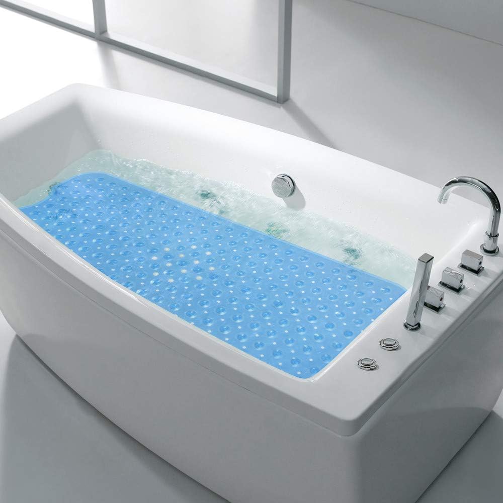 HOMSEF Non-Slip Shower Mat / Suction Cups and Drain Holes Mat for Bathtub - Image 6