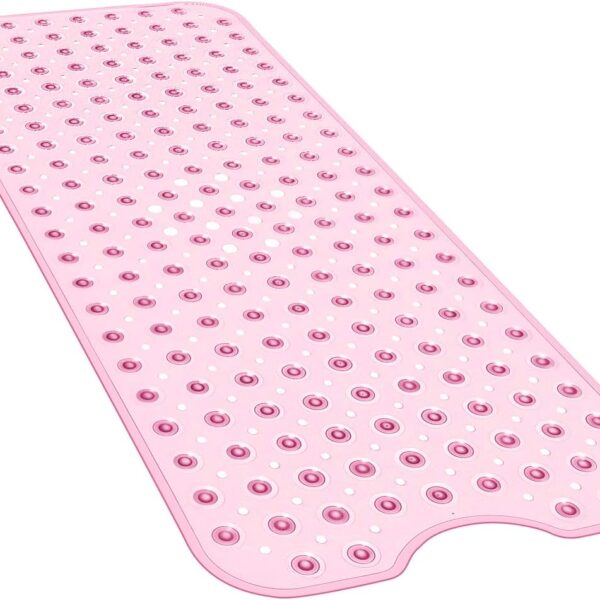 Homsef Textured Bathtub Mat with Suction Cups, 40 × 100 cm