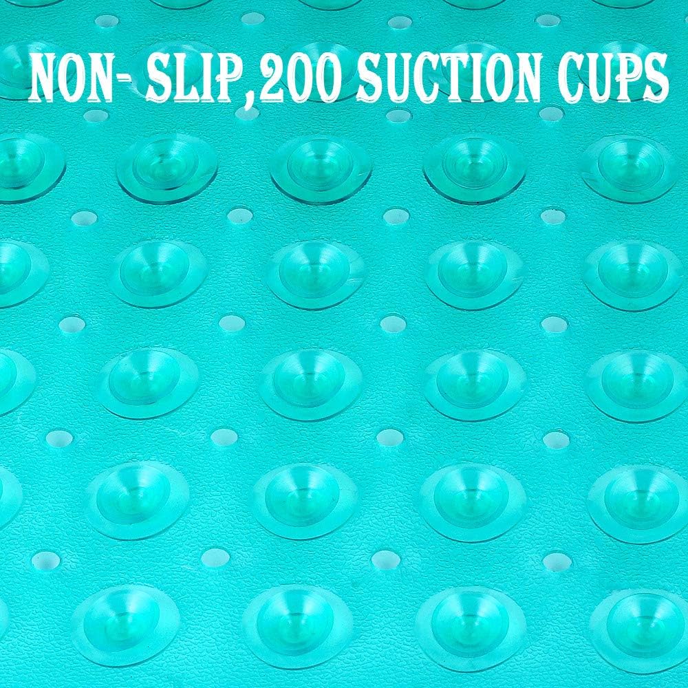 HOMSEF Non-Slip Shower Mat / Suction Cups and Drain Holes Mat for Bathtub - Image 3