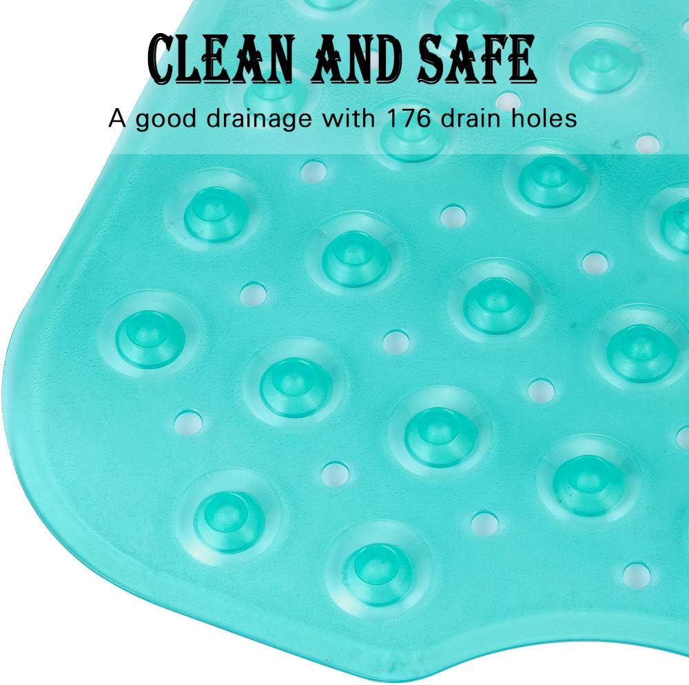 HOMSEF Non-Slip Shower Mat / Suction Cups and Drain Holes Mat for Bathtub - Image 4