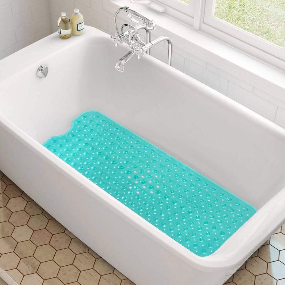 HOMSEF Non-Slip Shower Mat / Suction Cups and Drain Holes Mat for Bathtub - Image 6
