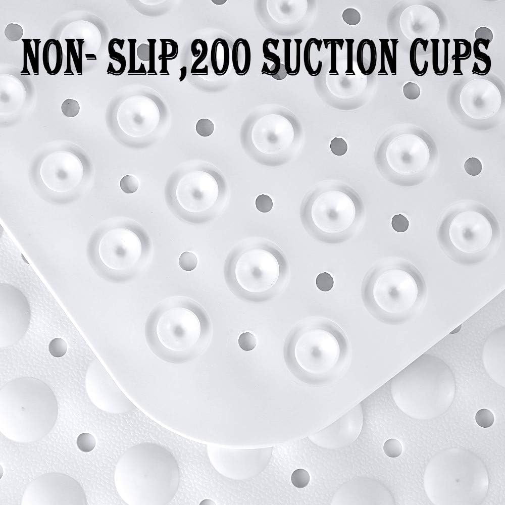 Homsef Textured Bathtub Mat with Suction Cups, 40 × 100 cm - Image 4