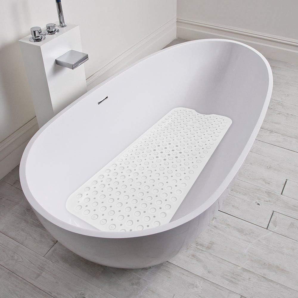 Homsef Textured Bathtub Mat with Suction Cups, 40 × 100 cm - Image 3