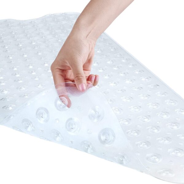 Homsef Textured Bathtub Mat with Suction Cups, 40 × 100 cm