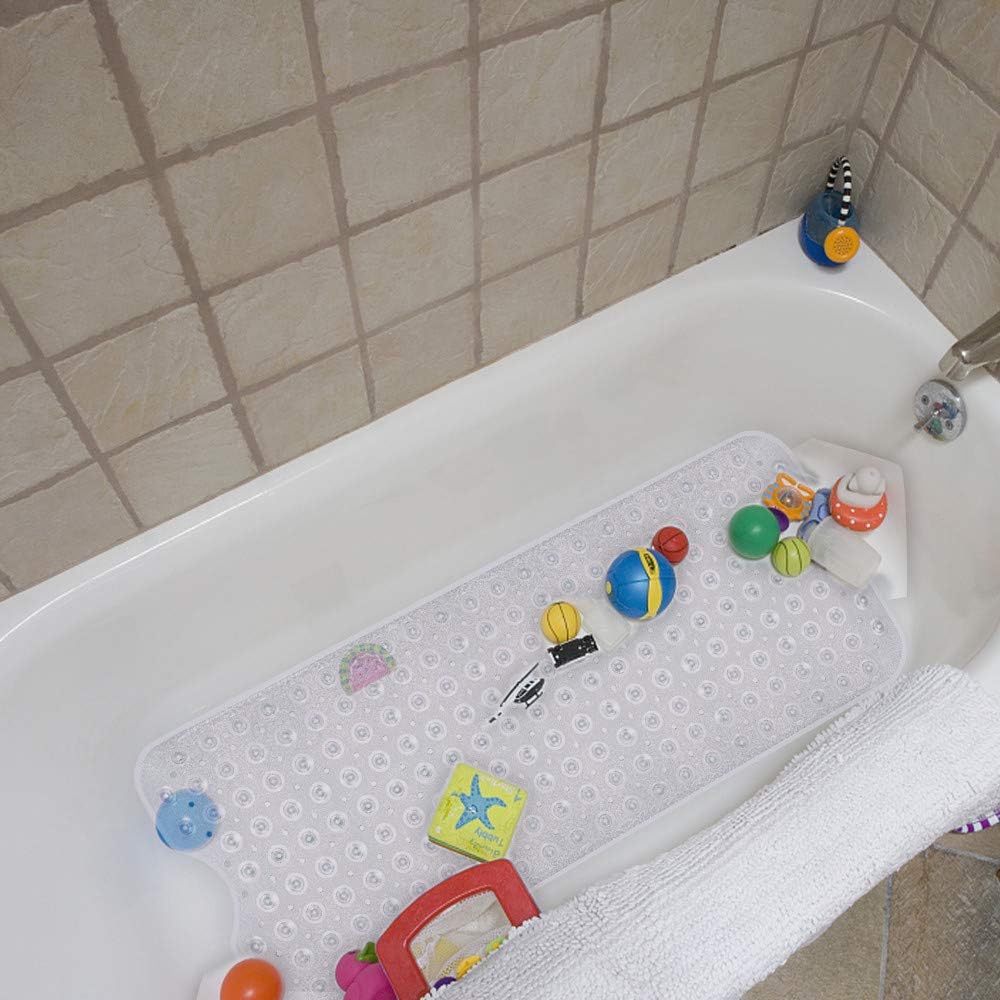 HOMSEF Non-Slip Shower Mat / Suction Cups and Drain Holes Mat for Bathtub - Image 6