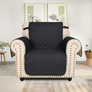 HOMSEF Super Anti-Slip/ Semi-Water Resistant/ Side Pockets Quilted Sofa Cover/ Sofa Mat