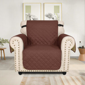 HOMSEF Super Anti-Slip/ Semi-Water Resistant/ Side Pockets Quilted Sofa Cover/ Sofa Mat