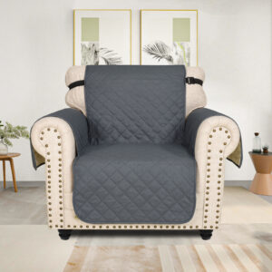 HOMSEF Super Anti-Slip/ Semi-Water Resistant/ Side Pockets Quilted Sofa Cover/ Sofa Mat