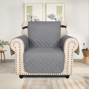 HOMSEF Super Anti-Slip/ Semi-Water Resistant/ Side Pockets Quilted Sofa Cover/ Sofa Mat