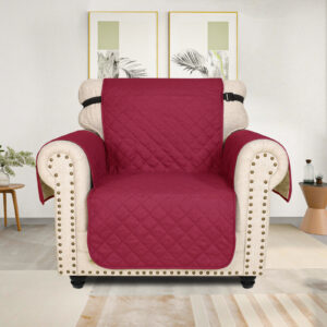 HOMSEF Super Anti-Slip/ Semi-Water Resistant/ Side Pockets Quilted Sofa Cover/ Sofa Mat