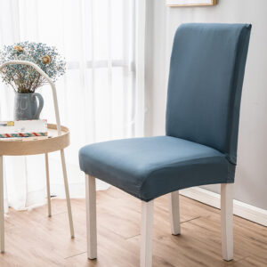 Homsef Milk Silk Solid Stretch Dining Chair Cover