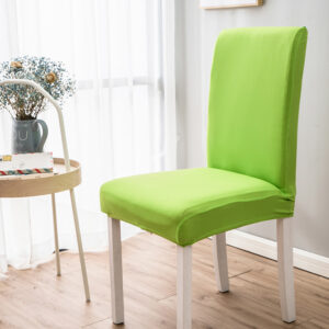 HOMSEF Milk Silk Polyester & Spandex Stretchable Solid Pattern Chair Cover