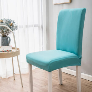 HOMSEF Milk Silk Polyester & Spandex Stretchable Solid Pattern Chair Cover
