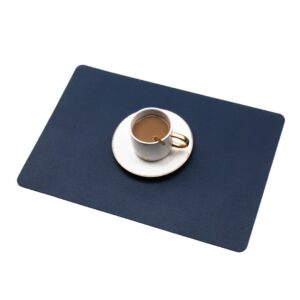 Homsef Two-Sided PU Faux Leather Placemats, 44 × 30 cm, Set of 4