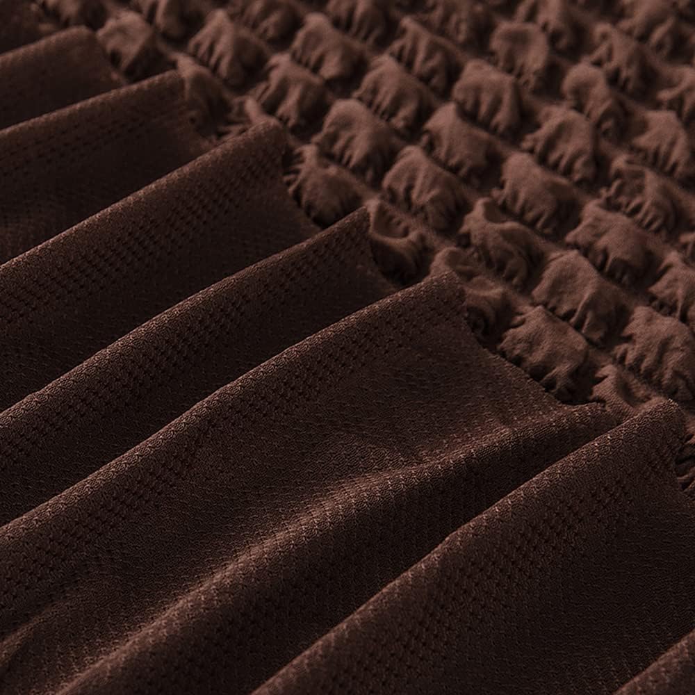 HOMSEF Turkish Bubble Frill, Elastic Stretchable Sofa Cover, High durable for Living Room & Bed Room. - Image 4