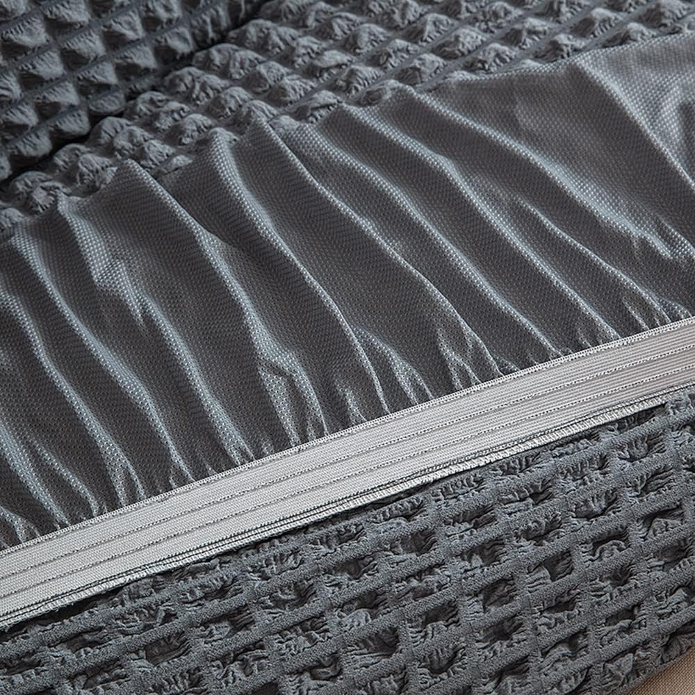 HOMSEF Turkish Bubble Frill, Elastic Stretchable Sofa Cover, High durable for Living Room & Bed Room. - Image 3