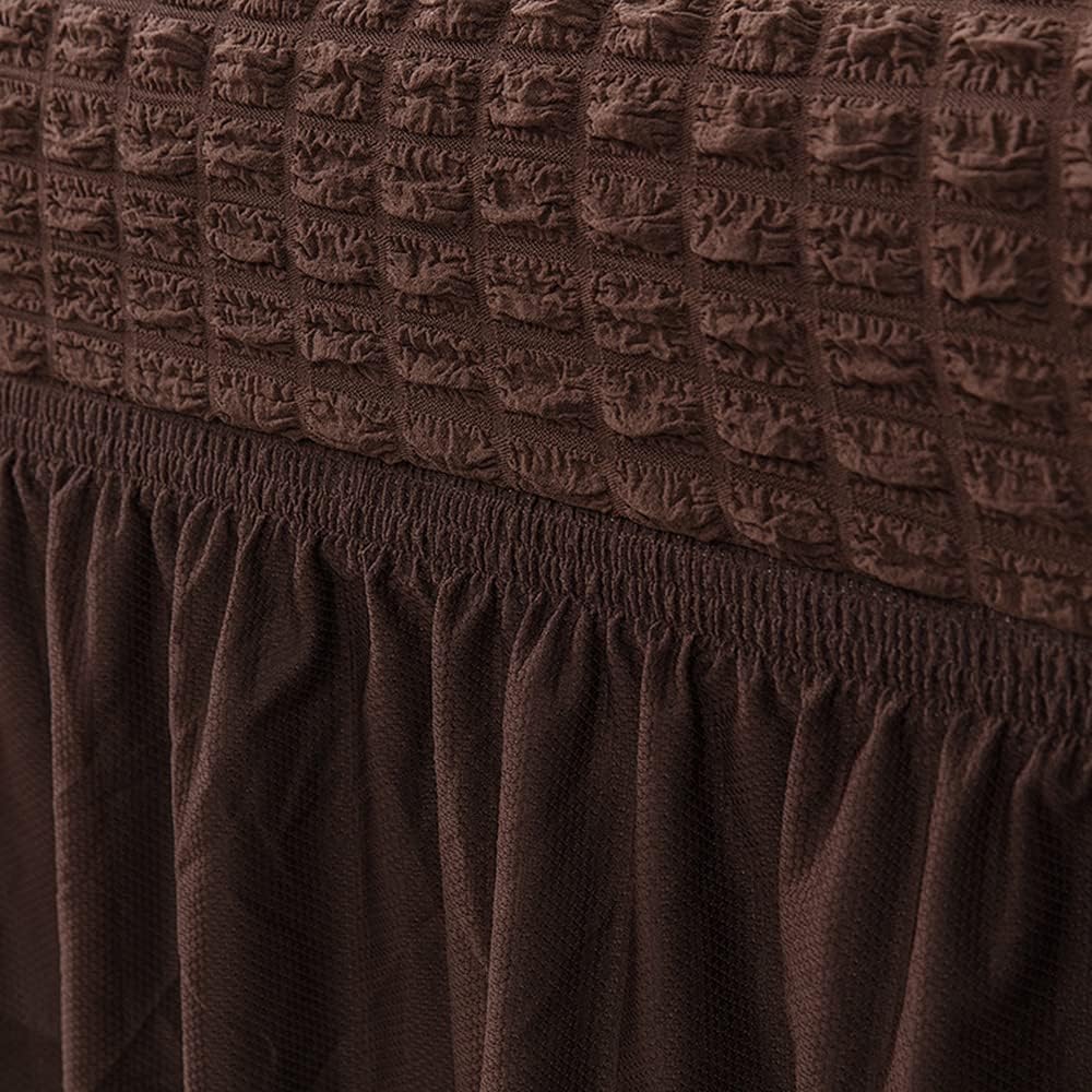 HOMSEF Turkish Bubble Frill, Elastic Stretchable Sofa Cover, High durable for Living Room & Bed Room. - Image 6