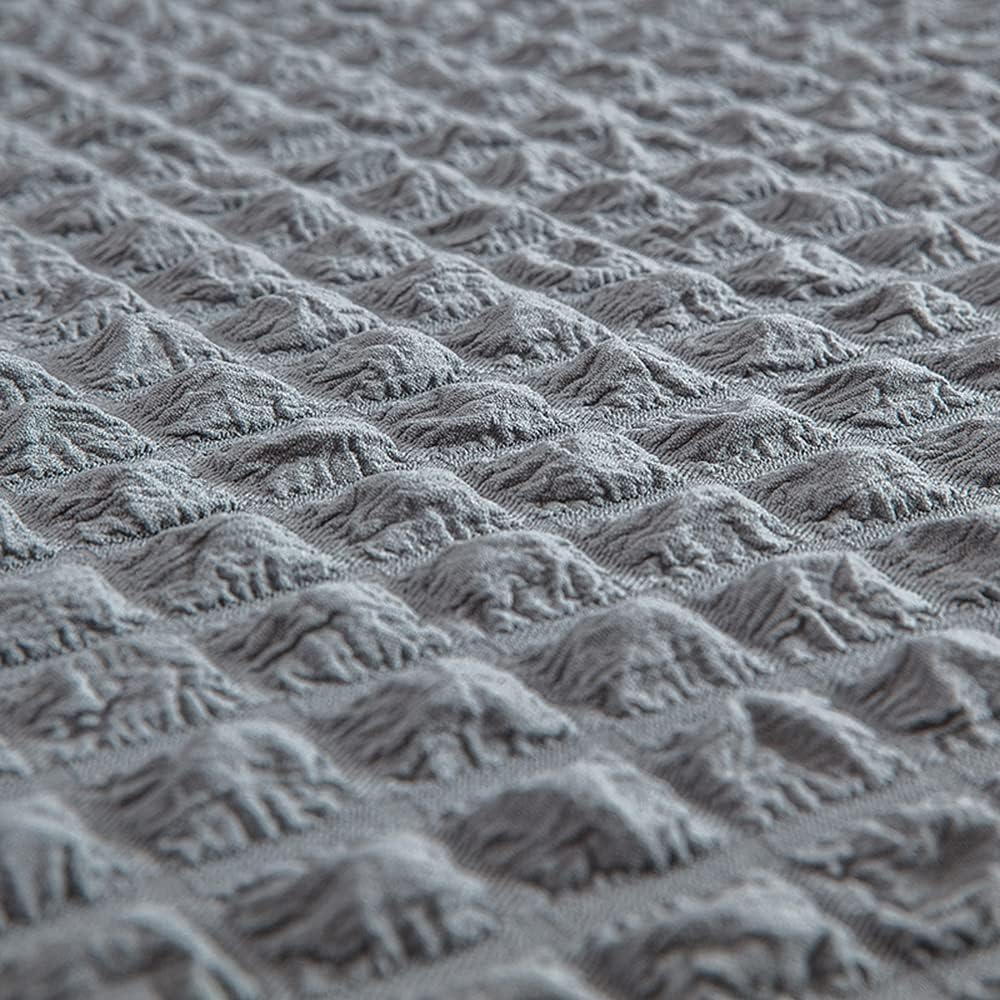 HOMSEF Turkish Bubble Frill, Elastic Stretchable Sofa Cover, High durable for Living Room & Bed Room. - Image 5