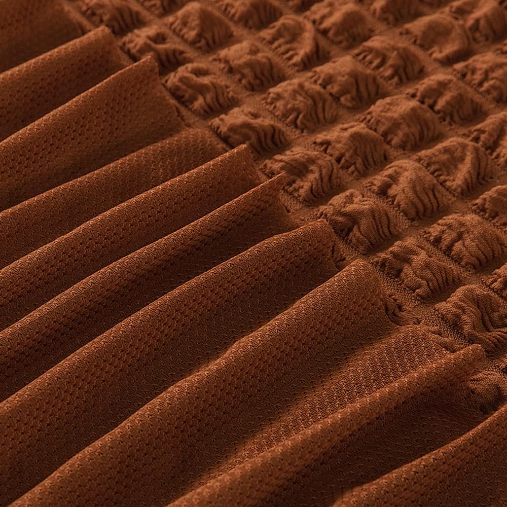HOMSEF Turkish Bubble Frill, Elastic Stretchable Sofa Cover, High durable for Living Room & Bed Room. - Image 4