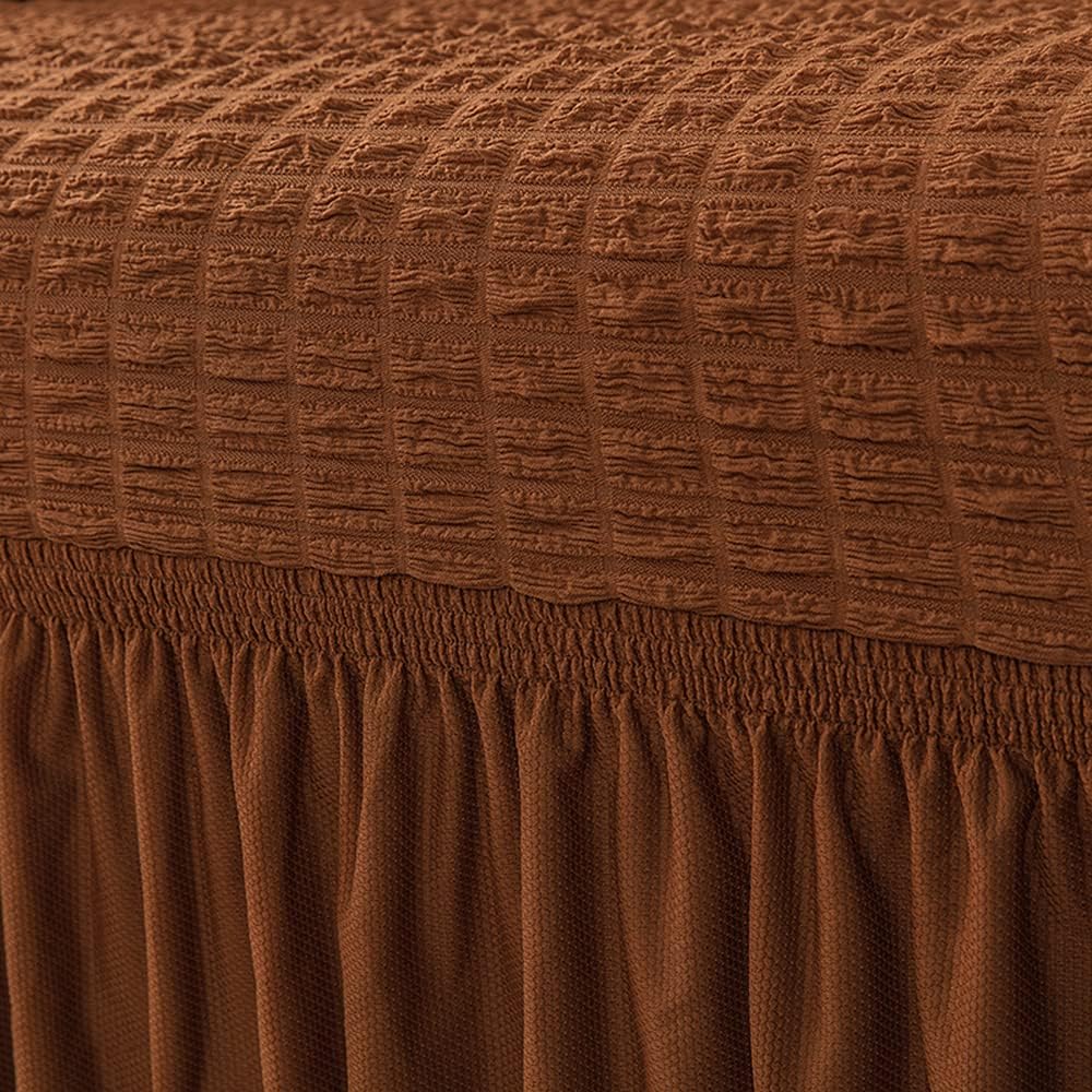 HOMSEF Turkish Bubble Frill, Elastic Stretchable Sofa Cover, High durable for Living Room & Bed Room. - Image 6