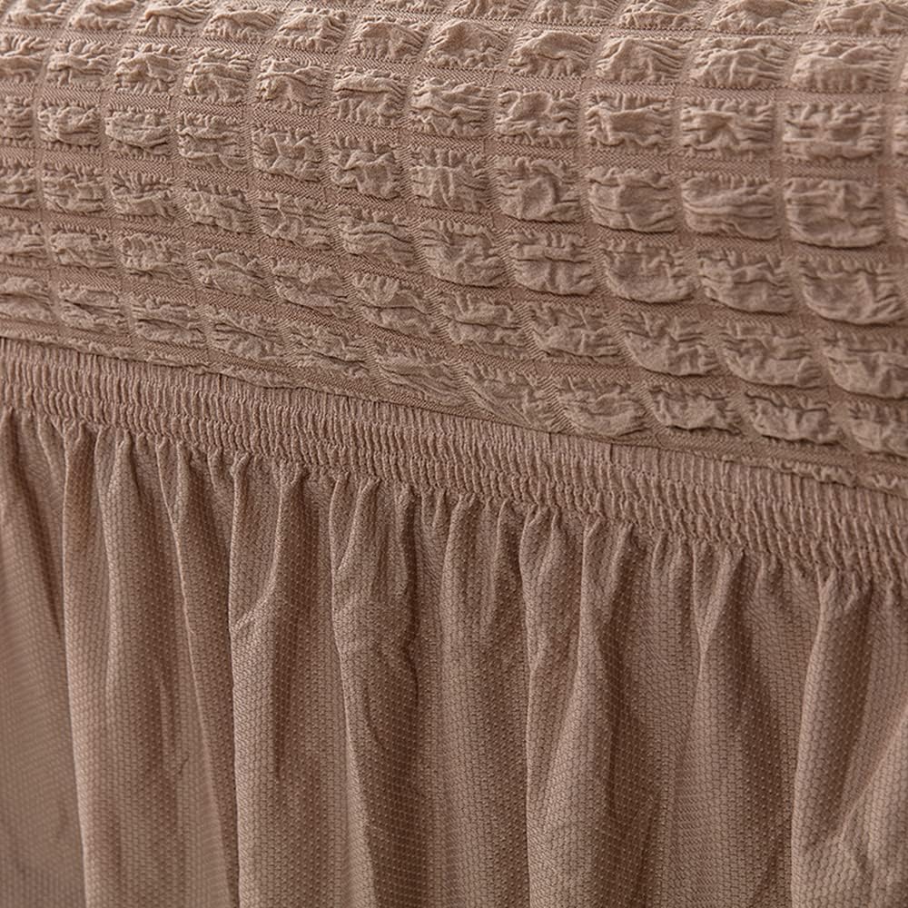 HOMSEF Turkish Bubble Frill, Elastic Stretchable Sofa Cover, High durable for Living Room & Bed Room. - Image 6