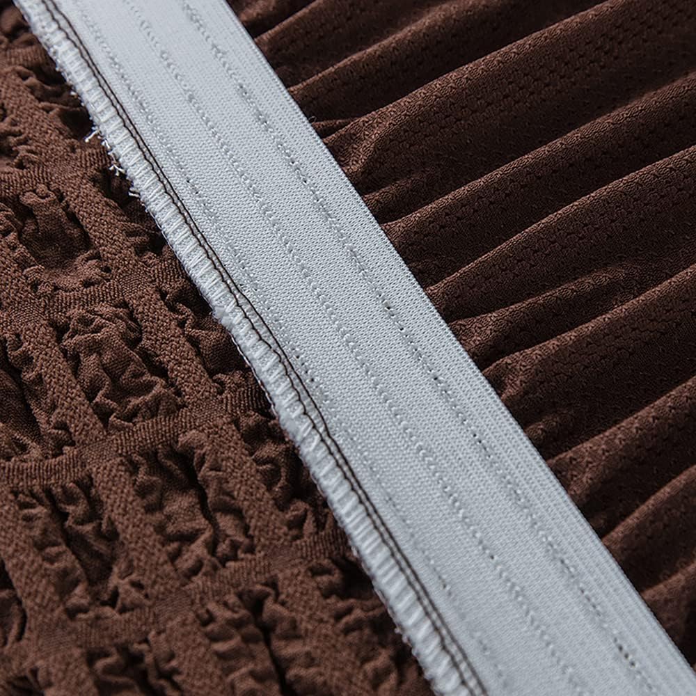 HOMSEF Turkish Bubble Frill, Elastic Stretchable Sofa Cover, High durable for Living Room & Bed Room. - Image 3