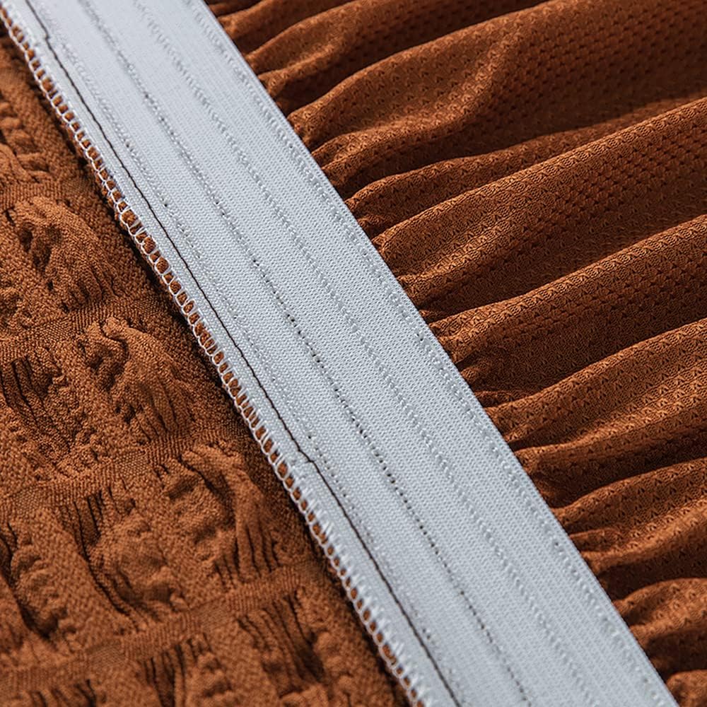 HOMSEF Turkish Bubble Frill, Elastic Stretchable Sofa Cover, High durable for Living Room & Bed Room. - Image 3