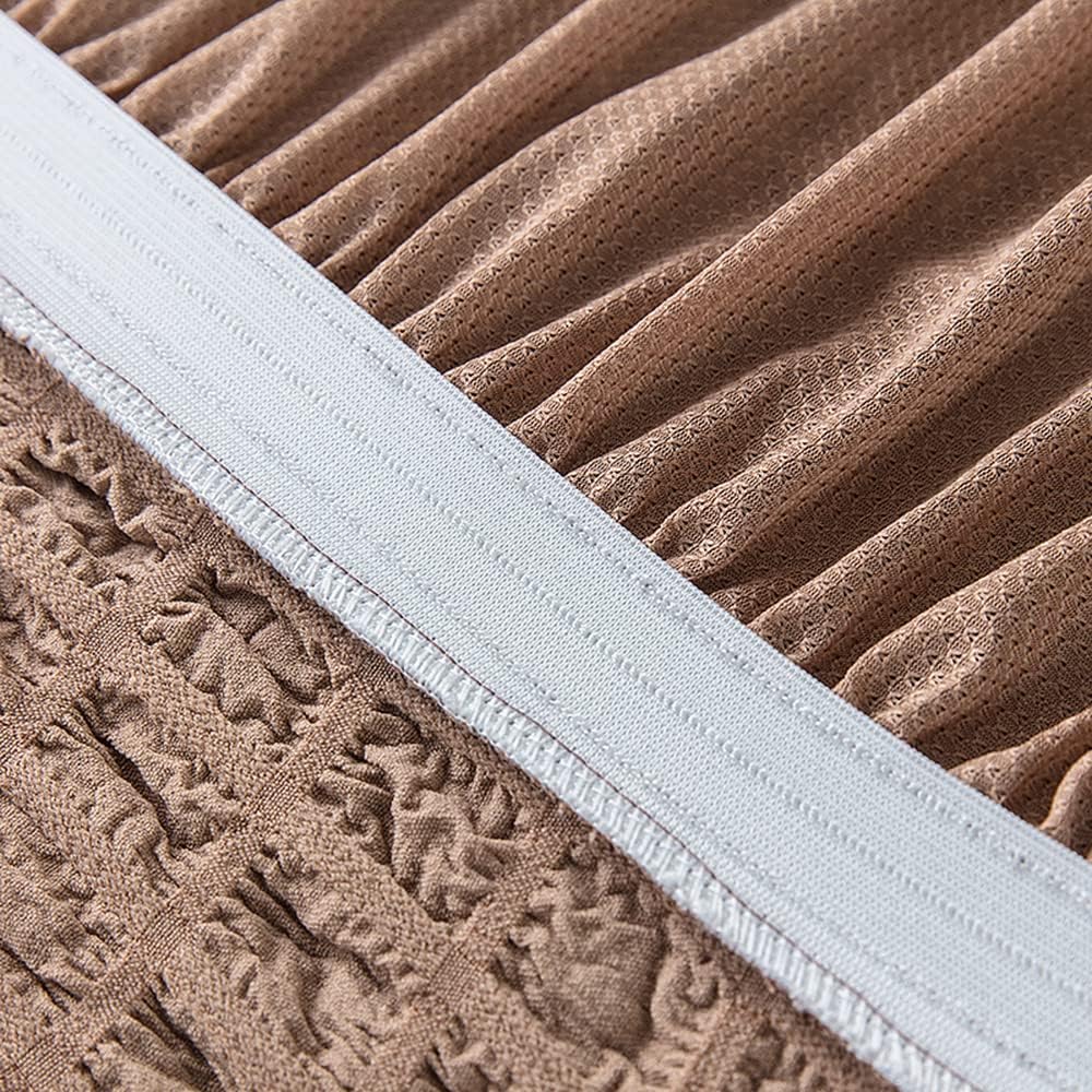 HOMSEF Turkish Bubble Frill, Elastic Stretchable Sofa Cover, High durable for Living Room & Bed Room. - Image 3