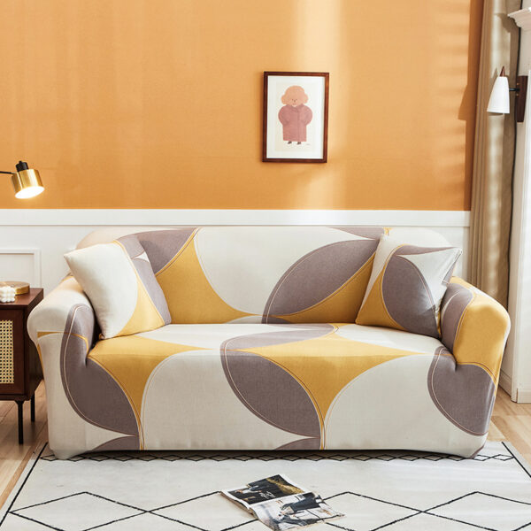 Printed Yellow Bohemian sofa cover