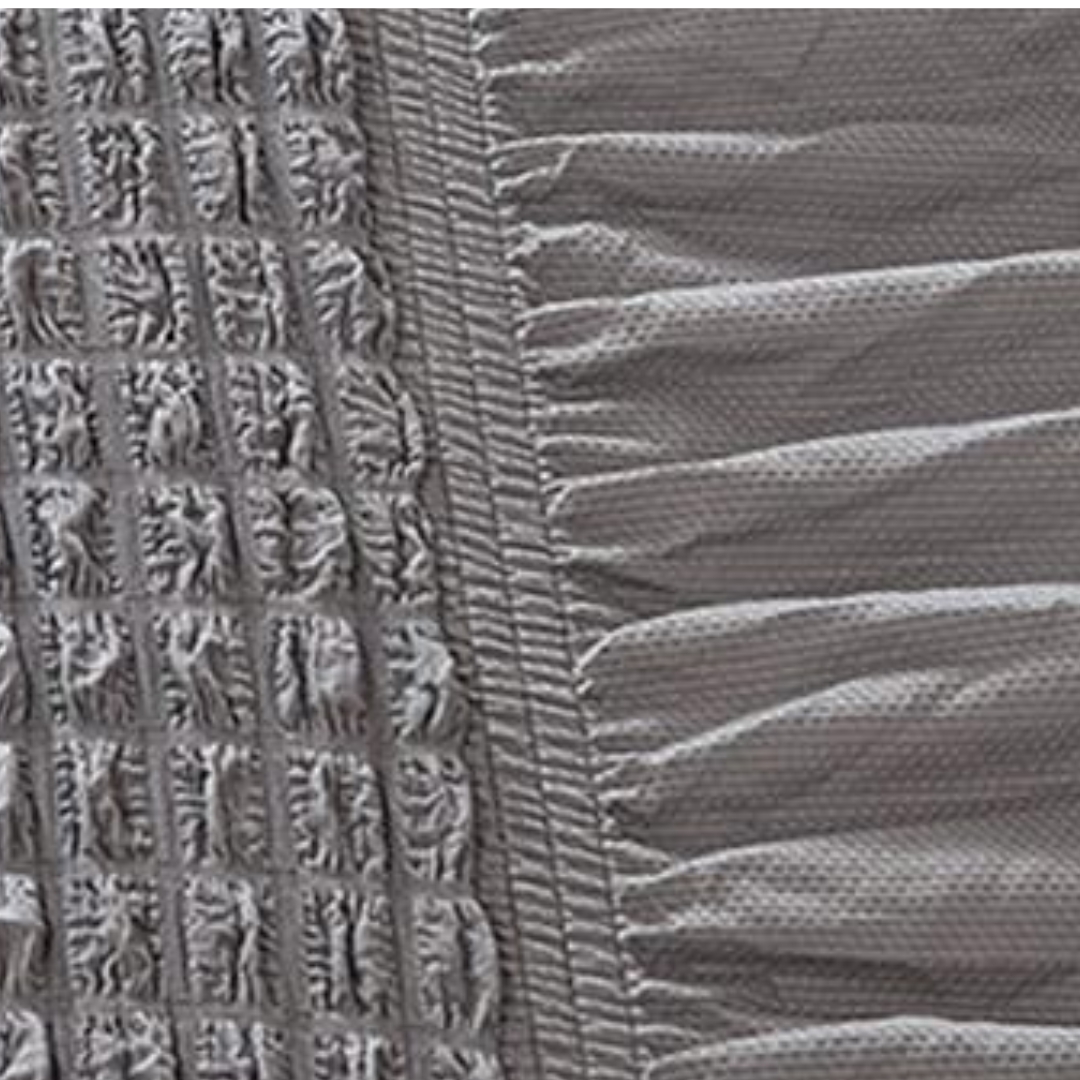 HOMSEF Turkish Bubble Frill, Elastic Stretchable Sofa Cover, High durable for Living Room & Bed Room. - Image 6